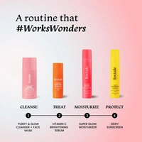 Foxtale Purify & Glow Cleanser + Mask - 100ml | Deep Cleansing | Remove Dirt & Oils | Exfoliating Glow Facial | Exfoliating Glow Facial | Blackhead Reducing | Hydrating | Normal to Oily Skin