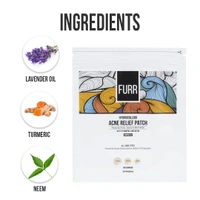 Furr Acne Relief Patches 30pcs - Quick & Effective Acne Solution with Hydrocolloid| Spot Treatment for Pimples & Blemishes | Invisible, Non-Irritating, Waterproof & Skin-Friendly Patches| Reduces Acne, Spots & Blemishes