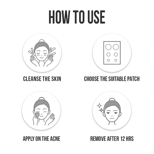 Furr Acne Relief Patches 30pcs - Quick & Effective Acne Solution with Hydrocolloid| Spot Treatment for Pimples & Blemishes | Invisible, Non-Irritating, Waterproof & Skin-Friendly Patches| Reduces Acne, Spots & Blemishes