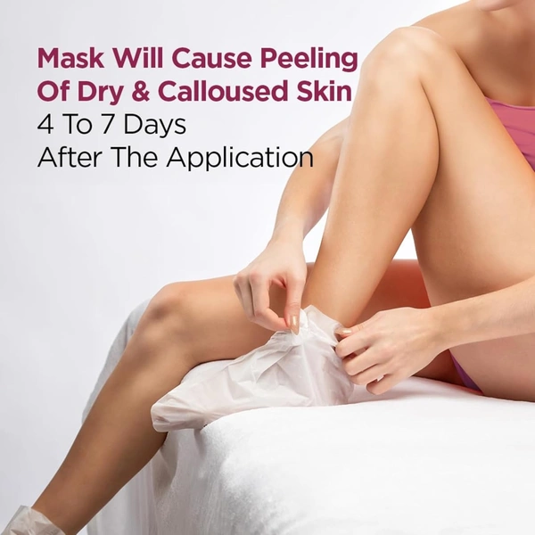 Furr by Pee Safe Peeling & Exfoliating Foot Mask for Unisex use| Glycolic & Salicylic Acid | Reduces Dry Skin & Hard Calluses | Moisturizes & Hydrates Feet | Nourishing Sock-Style Foot Mask