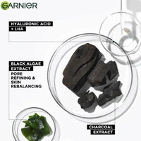 Garnier Skin Naturals Face Mask 28g | With Pure Charcoal Black Serum Mask | Detoxifying Hydration | Biodegradable Sheet Mask | Oil-Absorbing Charcoal Mask | Deep Cleansing | Clearer Skin in 15 Minutes | 28g
