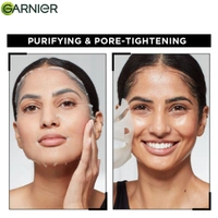 Garnier Skin Naturals Face Mask 28g | With Pure Charcoal Black Serum Mask | Detoxifying Hydration | Biodegradable Sheet Mask | Oil-Absorbing Charcoal Mask | Deep Cleansing | Clearer Skin in 15 Minutes | 28g