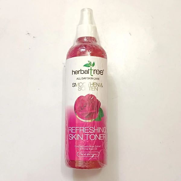 Herbal Tree Refreshing Skin Toner | Smooth & Soften Skin | Enriched with Rose Extract & Rosemary Oil | Alcohol-Free Hydrating Toner for All Skin Types | pH Balancing Care