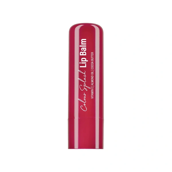 Hilary Rhoda Colour Splash Lip Balm (Strawberry) 3g with SPF-15 | Nourishing Lip Care with Sun Protection| Strawberry Flavor | Vitamin E & Cocoa Butter for Soft Lips.