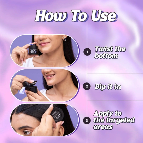 Hilary Rhoda Hair Pro Touch Up Natural Black 3g | Instant Grey Roots & Bald Spot Coverage | Fuller, Denser Look | Matte, Sweat-Proof Finish | Highly Pigmented, Long-Lasting Powder