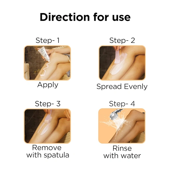 lkin Ikin Diamond Hair Removal Cream Pack of 2 (60g Each) for Women | Dry Skin Formula | Bikini, Legs & Underarms |