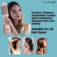 IKONIC 3 in 1 Express Styler | Professional Volumizer Blow Dryer | With Mixed Styling Bristles | 1200W Power | Innovative Air Flow Vents | Ceramic Titanium Tourmaline-Coated Brush Head | Suitable for All Hair Types