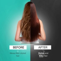 Ikonic Me Hair Straightener Brush Super Styler | Tourmaline Ceramic | Triple Bristle | Thermo-Protect | 130-210�C | Frizz-Free, Shiny Hair | Large Paddle Brush