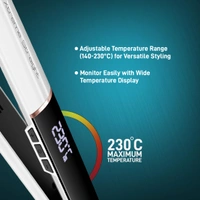 Ikonic Me Xtreme Hair Straightener for Women & Men Colour Stone | Quick Heating Ceramic Floating Plates | Digital Temperature Display | 360� Swivel Cord | Frizz-Free Salon Finish