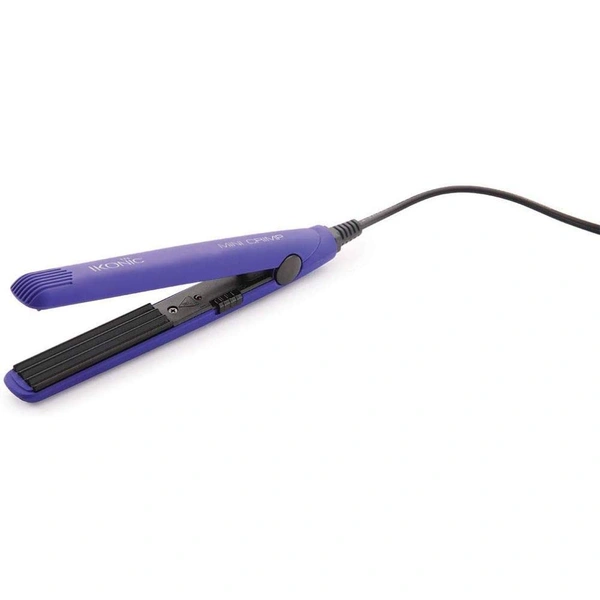 IKONIC Mini Hair Crimper (Purple)� 309g | Hair Styling Tool | Salon-Quality Hair | Easy-to-Use | Travel-Sized | Ceramic Hair Crimper | Versatile Styling