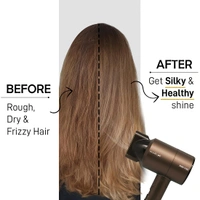 Ikonic Mini Vibe Hair Dryer 1200W - Coffee | 2 Speed Settings | Cool Shot | Overheat Protection | Compact & Travel Friendly Design | Suitable for All Hair Types