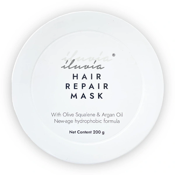 Iluvia New-age Hydrophobic Hair Repair Mask 200g | Humidity-Resistant, Anti-Frizz Formula | Restores Moisture Balance | Repairs Dry, Brittle, Chemically Treated Hair
