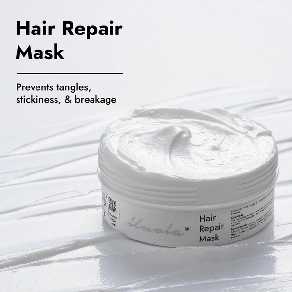 Iluvia New-age Hydrophobic Hair Repair Mask 200g | Humidity-Resistant, Anti-Frizz Formula | Restores Moisture Balance | Repairs Dry, Brittle, Chemically Treated Hair