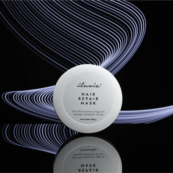 Iluvia New-age Hydrophobic Hair Repair Mask 200g | Humidity-Resistant, Anti-Frizz Formula | Restores Moisture Balance | Repairs Dry, Brittle, Chemically Treated Hair