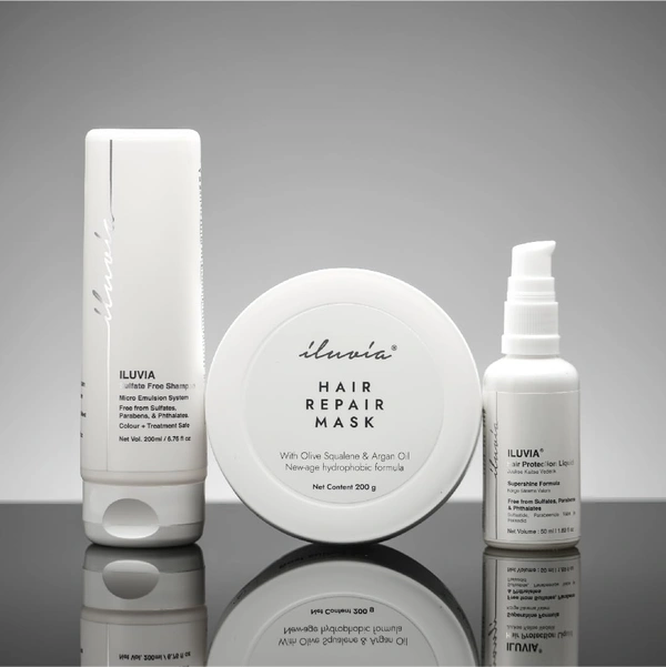 Iluvia New-age Hydrophobic Hair Repair Mask 200g | Humidity-Resistant, Anti-Frizz Formula | Restores Moisture Balance | Repairs Dry, Brittle, Chemically Treated Hair