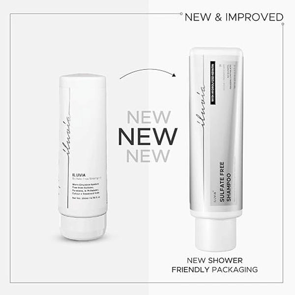 Iluvia Professional Sulphate-Free Shampoo 200ml | Unique Micro Emulsion Formula | Prevents Frizz, Breakage & Dryness | Strengthens Hair for Healthier, Smoother Locks