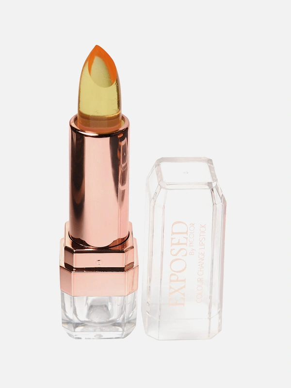 Incolor Exposed Color Change Lipstick Shade 02 Jelly Crystal Glossy Finish, pH Activated Moisturizing, Waterproof, Long Lasting Lipstick for Women