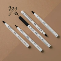 Incolor EY083 4 Forked Long Lasting Eyebrow Pencil Black with Precision Micro-Fork Tip | Smudge-Proof & Natural Hair-Like Finish | Easy Brow Definer