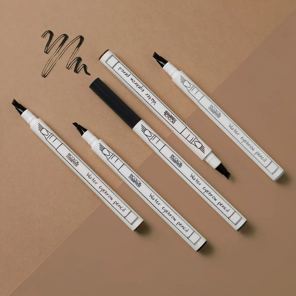 Incolor EY083 4 Forked Long Lasting Eyebrow Pencil Black with Precision Micro-Fork Tip | Smudge-Proof & Natural Hair-Like Finish | Easy Brow Definer