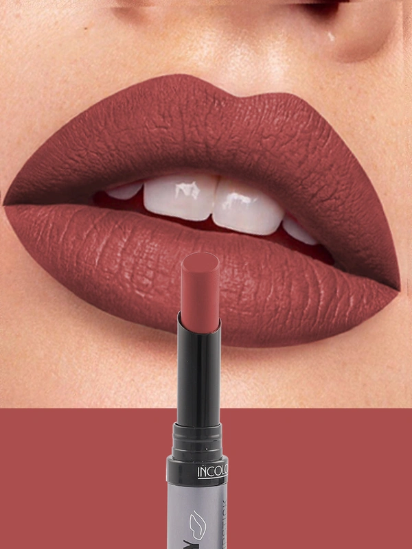 Incolor Lipfinity Non-Transfer Lipstick Shade 05 | Intense Matte Finish | Long-Lasting & Smudge-Proof Formula | Lightweight Texture & Hydrating | Travel-Friendly Size