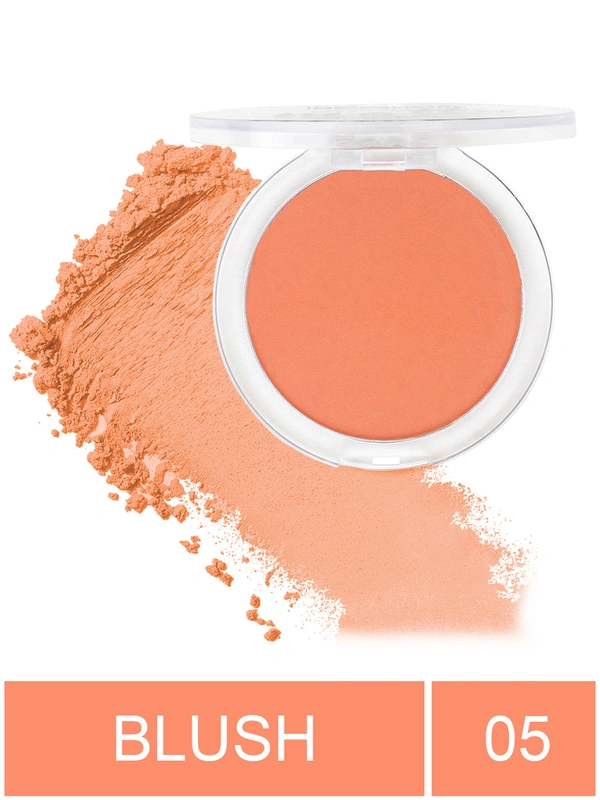 Incolor Long Lasting Matt Touch Blusher 5g Shade 05 | Smooth Matte Cheek Blush Powder, Lightweight Texture, Blendable & Buildable Color for Long-Lasting Finish