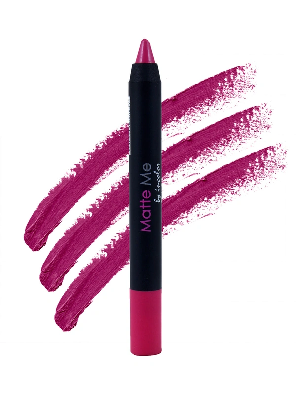 Incolor Matte Me Crayon Pencil Lipstick 04 Graduation Day | Bold Matte Lip Crayon & Smooth Texture | Long-Lasting Wear & Precise Application | Lightweight Everyday Essential
