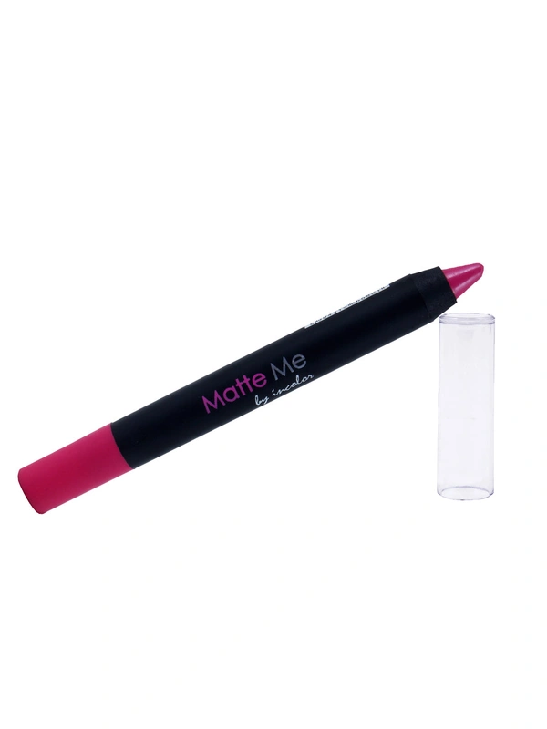 Incolor Matte Me Crayon Pencil Lipstick 04 Graduation Day | Bold Matte Lip Crayon & Smooth Texture | Long-Lasting Wear & Precise Application | Lightweight Everyday Essential