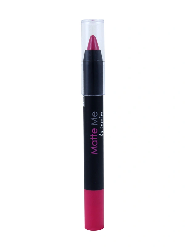 Incolor Matte Me Crayon Pencil Lipstick 04 Graduation Day | Bold Matte Lip Crayon & Smooth Texture | Long-Lasting Wear & Precise Application | Lightweight Everyday Essential