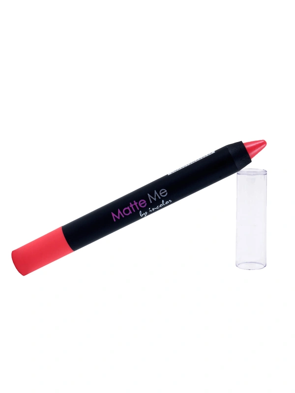Incolor Matte Me Crayon Pencil Lipstick 05 Interview | Creamy Matte Finish & High Pigmentation | Long-Lasting Wear & Precise Crayon Design | Lightweight Formula for Daily Elegance