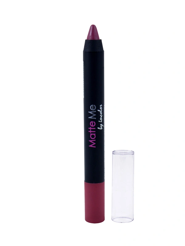 Incolor Matte Me Crayon Pencil Lipstick 09 Pool Party| Vibrant Matte Finish & Creamy Texture | Long-Lasting Wear & Precise Crayon Design | Lightweight Formula for All-Day Comfort