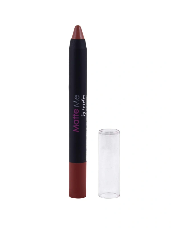 Incolor Matte Me Crayon Pencil Lipstick 21 Dusk to Down| Smooth Matte Finish & Creamy Texture | Long-Lasting Wear & Precise Crayon Design | Lightweight Formula for All-Day Comfort