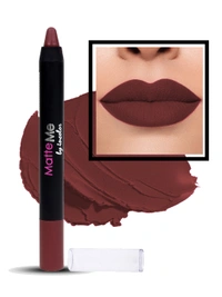 Incolor Matte Me Crayon Pencil Lipstick 25 Ash Pink | Soft Matte Finish & Creamy Texture | Long-Lasting Wear & Precise Crayon Design | Lightweight Formula for All-Day Comfort