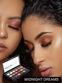 Incolor Midnight Dreams 18 in 1 Color Eyeshadow Palette 25g, Shade 02 | Waterproof Eye Makeup | Matte & Glitter Finish | Multicolor Palette