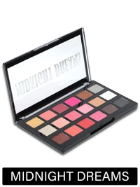 Incolor Midnight Dreams 18 in 1 Color Eyeshadow Palette 25g, Shade 01 | Waterproof Eye Makeup | Matte & Glitter Finish | Multicolor Shades for Girls & Women