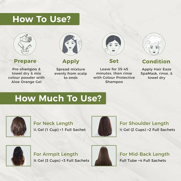 Indus Valley INDUS VALLEY Damage Free Natural Gel Hair Colour 220ml Medium Brown 4.00 for Women & Men | 100% Grey Coverage | Ammonia & PPD Free Herbal Organic Conditioning Hair Color