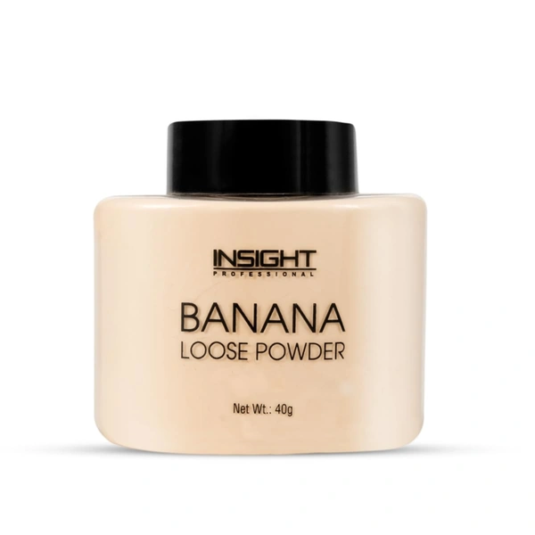 Insight Banana Loose Powder 40g | Make Up Setting Powder | for Matte, Bright Finish | Oil Control and Flawless Look | Reduces Shine | Long-lasting | Radiant complexion powder | 40g