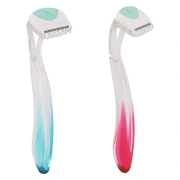 Kai Bikini Line Razor Pack of 2 (4 Razors) for Women | Aloe Vera & Vitamin E Moisture Strip