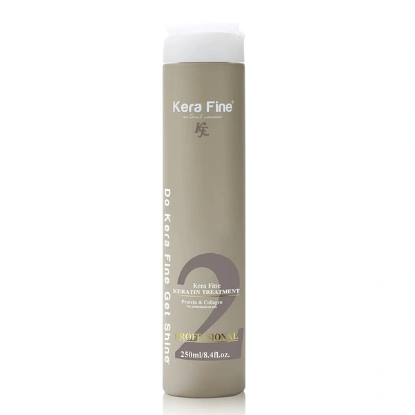 Kera Fine Keratin Hair Treatment 250ml | Professional Frizz-Free Smoothing Treatment for Smooth | Shiny Hair & Long-Lasting Results| Formaldehyde-Free Formula