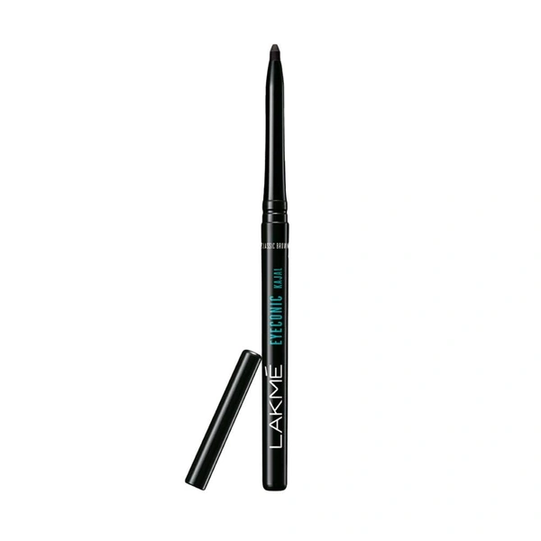 Lakme 9 to 5 Eyeconic Kajal,Deep Black Matte Finish, Waterproof & Smudge-Proof Eye Kajal, 24H Long-Lasting, Smooth Glide, Intense Pigment for Bold Eye Look