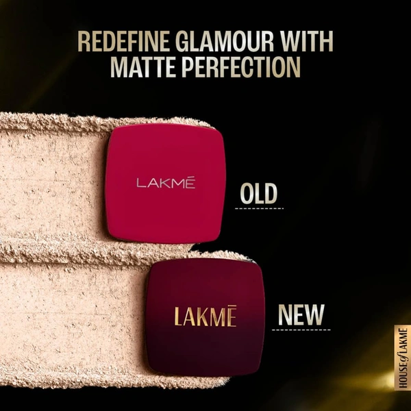 Lakme Forever Matte Compact Powder Natural Coral 9g | Smooth Matte Finish | 12 Hour Oil Control, Even Tone | Lightweight Daily Wear for All Skin Types