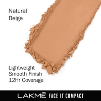 Lakme Forever Matte Compact Powder Natural Coral 9g | Smooth Matte Finish | 12 Hour Oil Control, Even Tone | Lightweight Daily Wear for All Skin Types