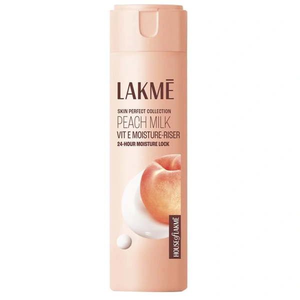 Lakme Peach Milk Moisturizer Body Lotion 200ml � Nourishing, Hydrating Lotion for Soft, Smooth Skin with Long-Lasting Moisture & Refreshing Peach Fragrance for All Skin Type