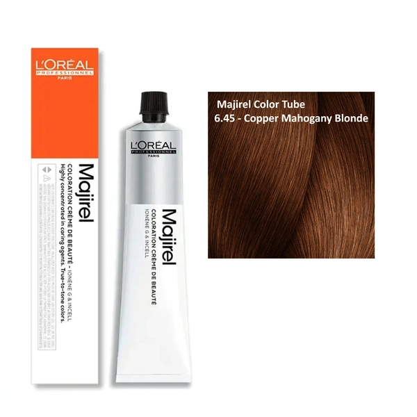 Loreal Professionnel Majirel Hair Color Cream Multi Reflect Tone 6.52 Iridescent Mahogany Dark Blonde 49.5g