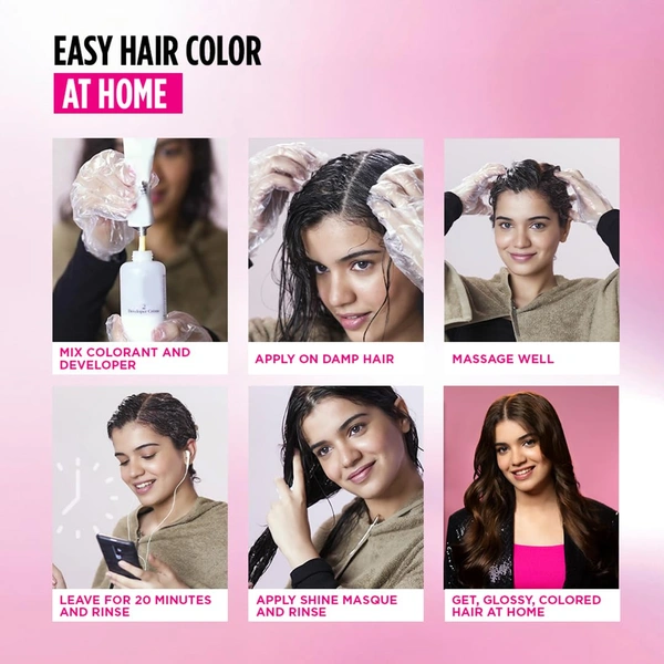 Loreal Paris Casting Creme Dark Brown 400 Gloss Conditioning Hair Color - 87.5g+72ml | No Ammonia | Rich, Ultra Glossy Color | Optical Grey Coverage | Long-Lasting Color| Honey-Infused Conditioner | Salon Like Hair At-home