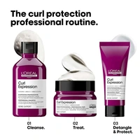 L'Oreal Professionnel Curl Expression Hair Mask 250ml For Curly & Coily Hair | Intense Moisturizing & Hydrating | Deep Nourishment, Anti Frizz, Shine Boost, Salon Results