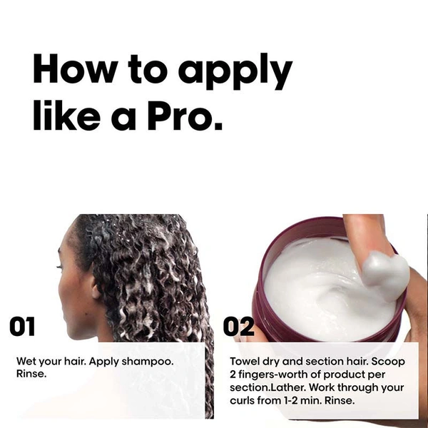 L'Oreal Professionnel Curl Expression Hair Mask 250ml For Curly & Coily Hair | Intense Moisturizing & Hydrating | Deep Nourishment, Anti Frizz, Shine Boost, Salon Results