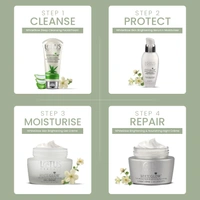 Lotus Herbals White Glow 3 in 1 Deep Cleansing Skin Whitening Facial Foam, 100g