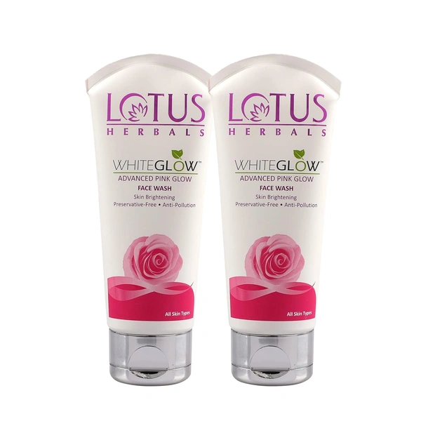 Lotus Herbals White Glow Advanced Pink Glow Face Wash, 100 gm
