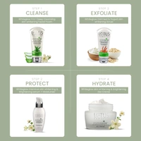 Lotus Herbals White Glow Oatmeal & Yogurt Skin Whitening Scrub, 100g