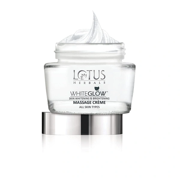 Lotus Herbals White Glow Skin Whitening & Brightening Massage Creme, 60 gm